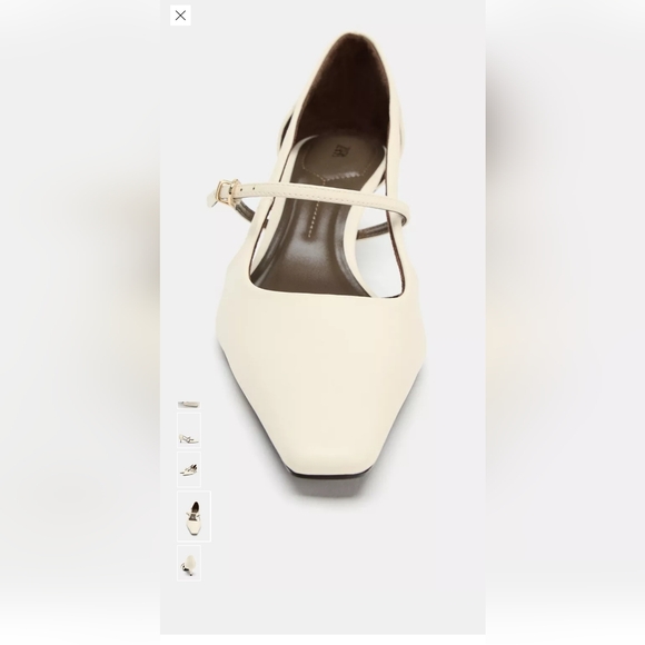 Zara Elegant Cream Women's Shoes - Picture 4 of 5